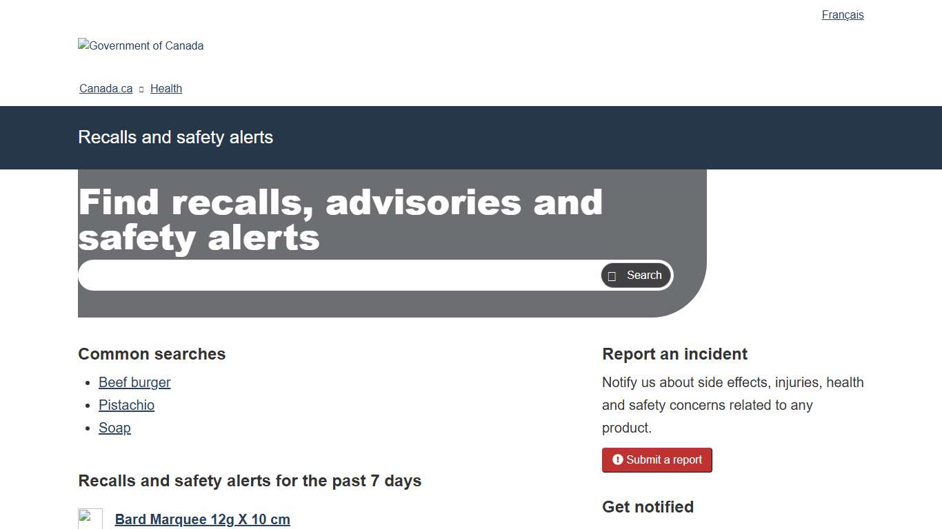 Find recalls, advisories and safety alerts - Canada.ca